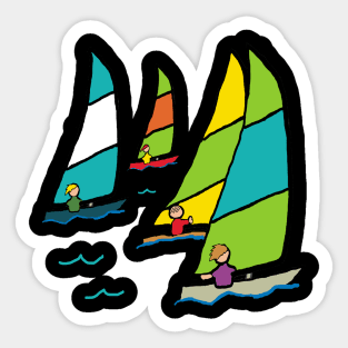 Sailing Dinghy Race Sticker